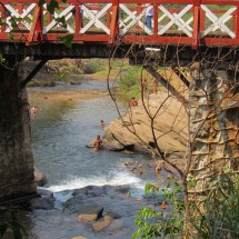 Bridge over the river Rio das Almas in Pirenopolis